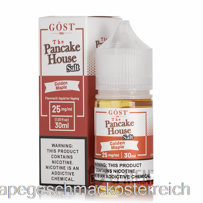 Golden Maple Salts – The Pancake House – Gost Vapor – 30 Ml, 25 Mg Vape-Geschmack